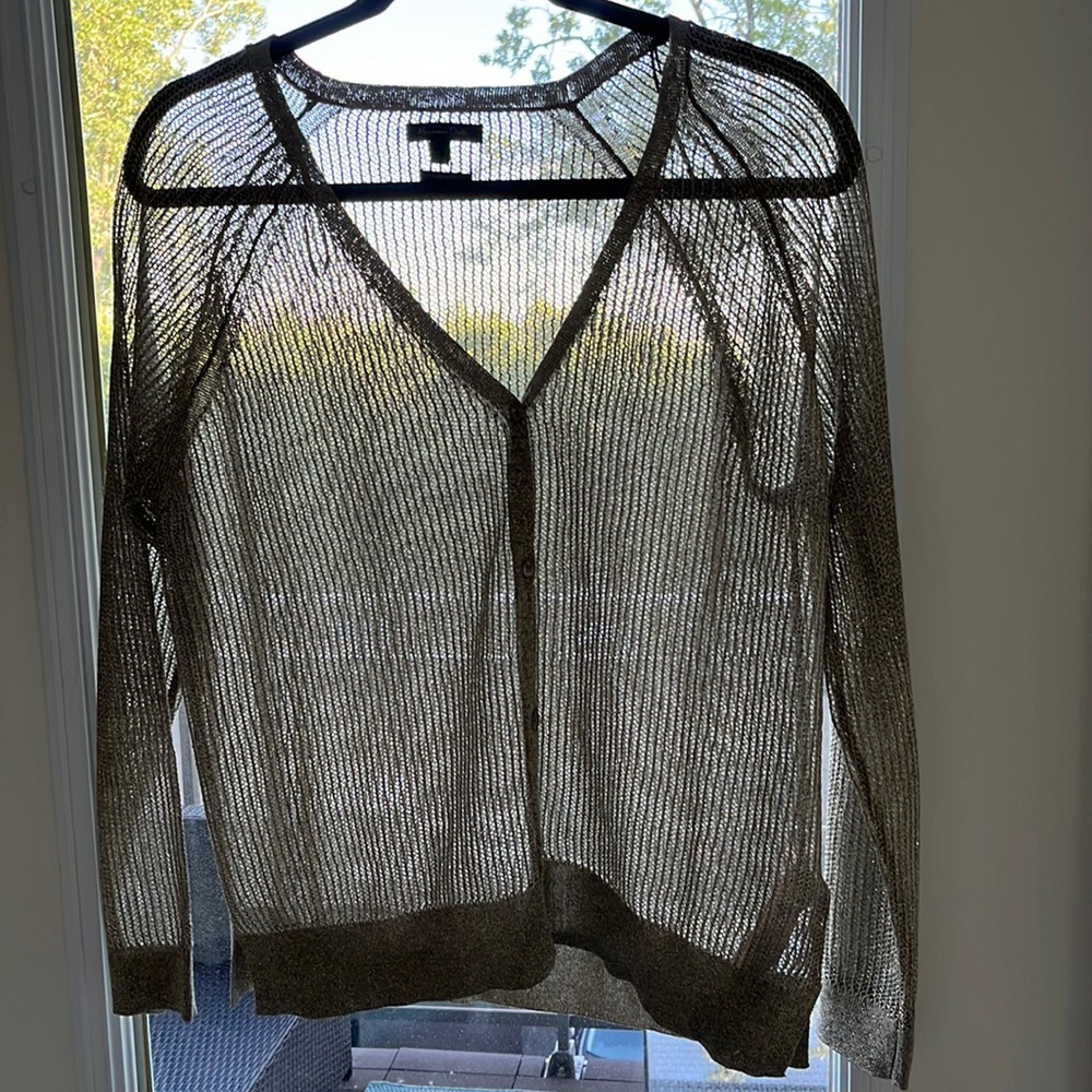 Massimo Dutti Metallic Cardigan